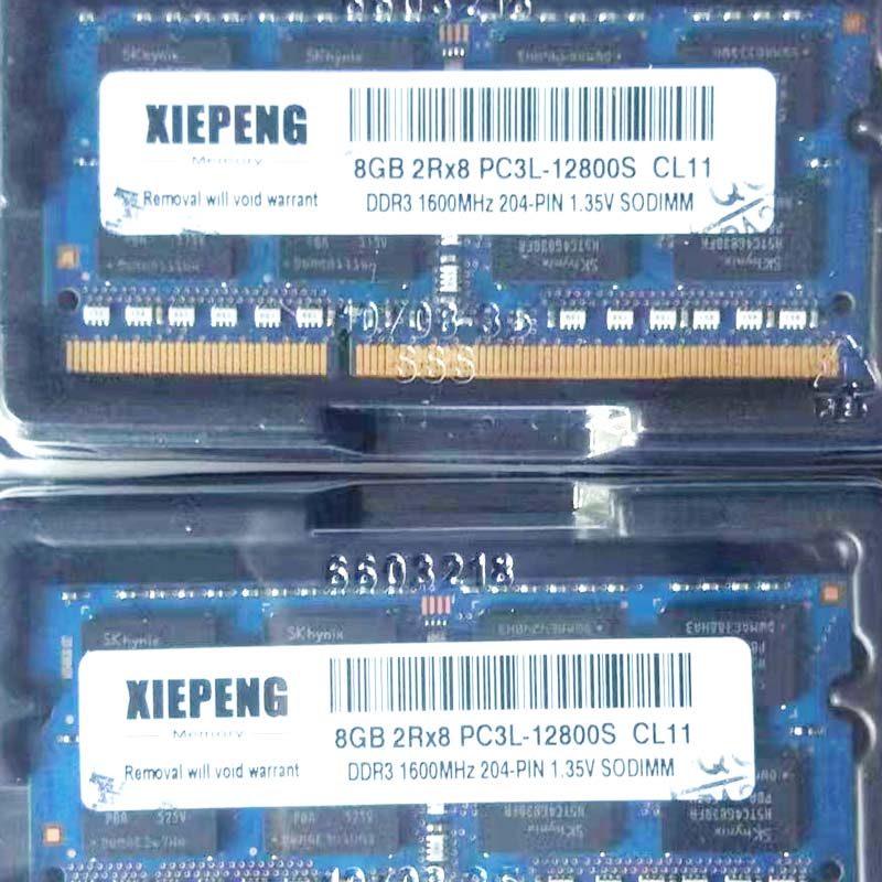 Laptop RAM 4GB 1Rx8 PC3L-12800S Memory 8G DDR3 1600MHz 8GB 12800 for Lenovo ThinkPad L540 X230 E460