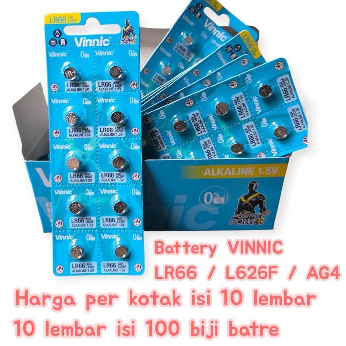 ( 10 LEMBAR ) battery jam tangan VINNIC L626F LR626 AG4 L 626 F batre original baterai umum