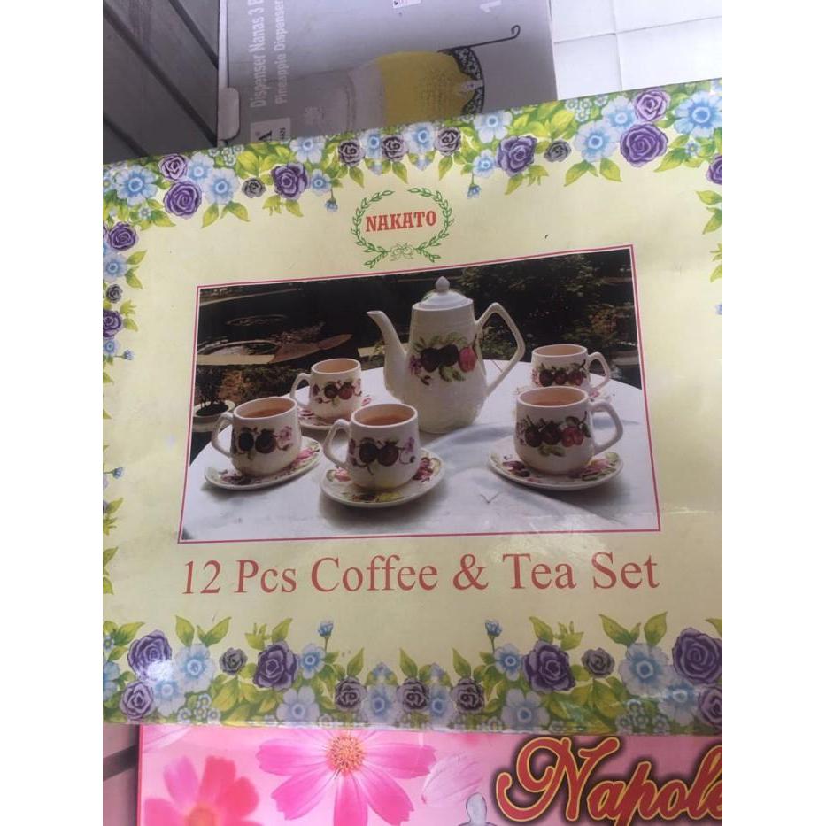 (12 Pcs) Cangkir Keramik Set - Coffee set / Tea Set Napoleon - Motif
