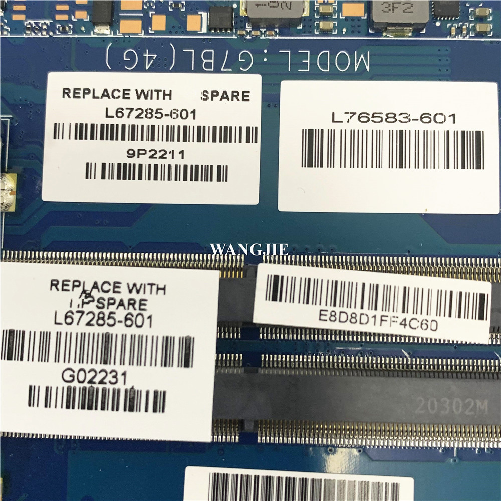 For HP PAVILION 15T-CS300 15-CS Laptop Motherboard L67285-601 DAG7BMB68C0 DSC MX250 4GB i7-1065G7