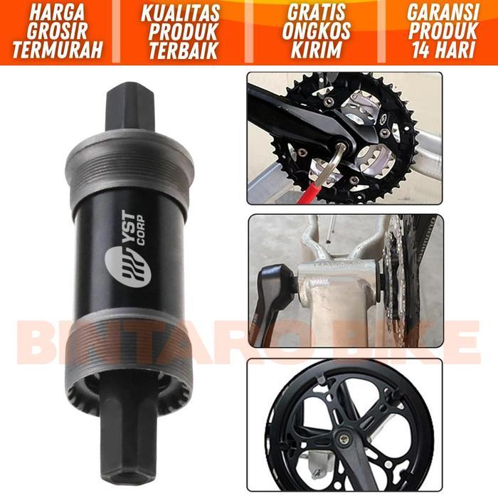Shimano - Bottom Bracket Yst Bb Sepeda Kotak Bearing Square Taper Ht 1 Panjang 111 113.5 118 122 127