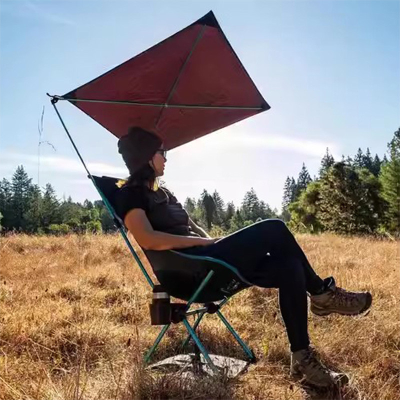 WELLHIKE SWS Sunshade Awning Folding Chair Set Camping Beach Fishing Portable Folding Chair Awning