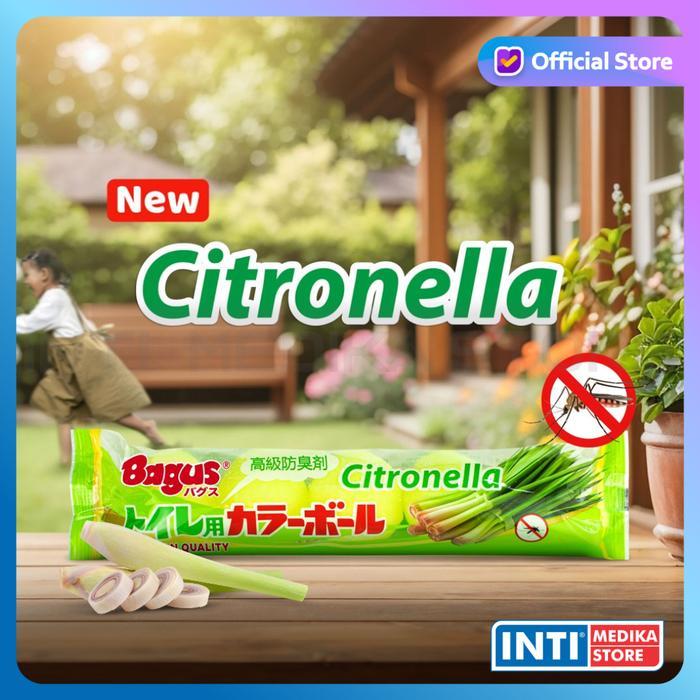 BAGUS - Kamper Toilet Colour Ball CITRONELLA Kapur Barus Kamar Mandi Anti Bau