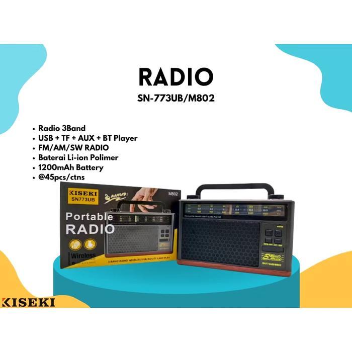 Kiseki Radio Portable Radio Speaker Bluetooth Radio & Speaker Bluetooth Super Bass Terbaik
