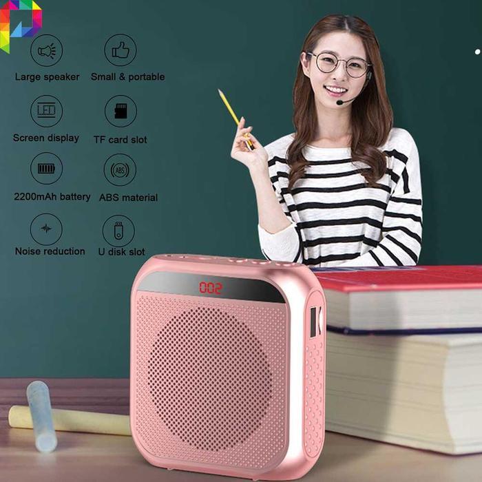 Alat Pengeras Penguat Suara Megaphone Speaker Pinggang Aktif Amplifier Outdoor Indoor Tour Guide