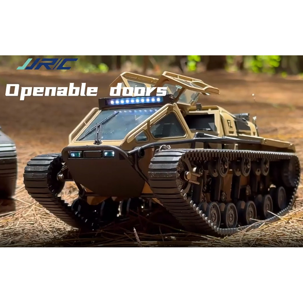 Mobil RC Tank JJRC C8812 2.4G dengan Roda Rantai, Bisa Rotasi 360 Derajat dan Drift untuk Anak-anak 