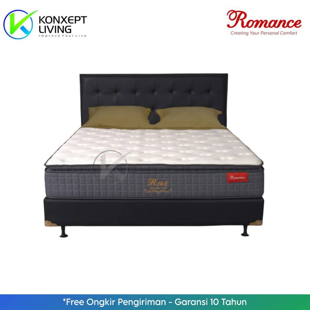 Romance Springbed R145 Pillowtop Sandaran Montana Ukuran 160x200 Fullset