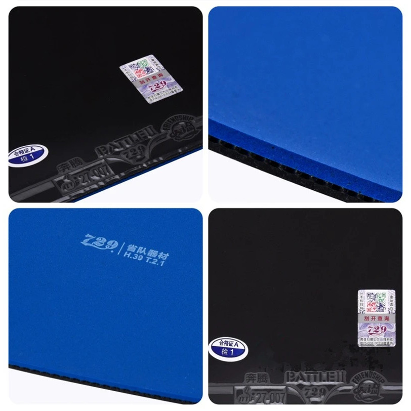 729 Friendship BATTLE 2 Provincial Blue Sponge Table Tennis Rubber Original 729 Blue Battle 2 Pro Pi