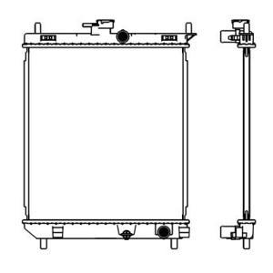 Adr Radiator Daihatsu Xenia 1.0Cc (2012-2016), Xenia 1.3Cc (2012-2016), Toyota Avanza 1.3Cc