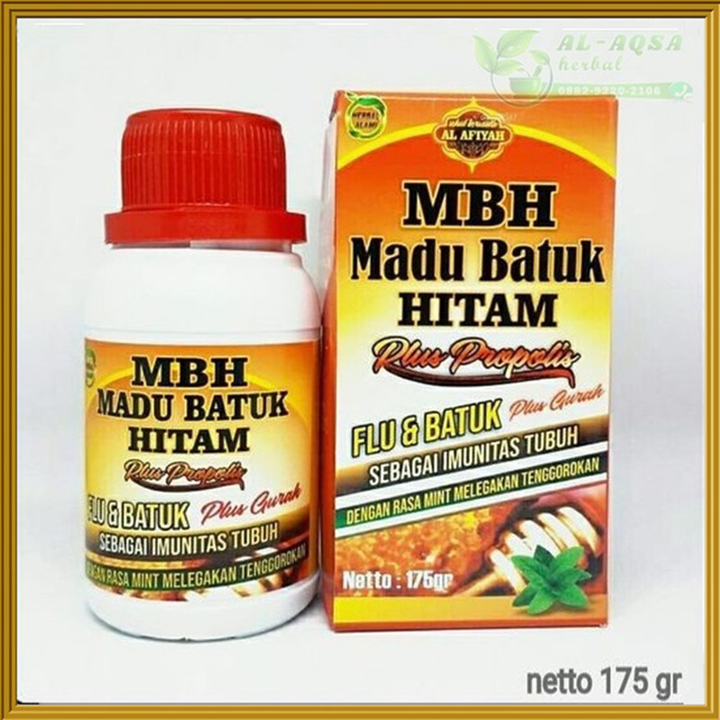 Madu Batuk Hitam Plus Propolis MBH Al Afiyah isi 175gr