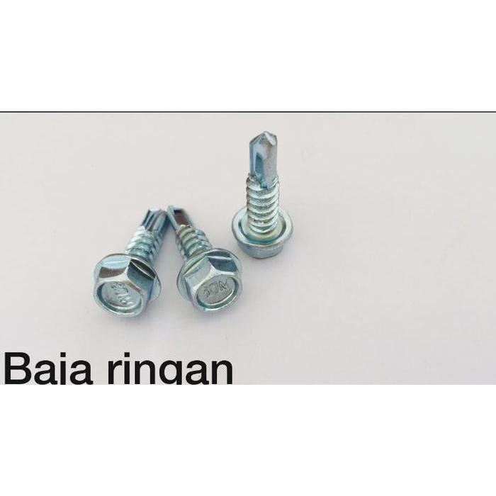Sekrup/Roofing Baja Ringan Putih