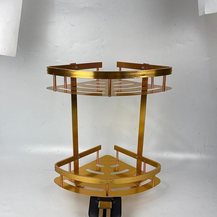 Rak sudut kamar mandi Gold Aluminium Rak sabun kamar mandi hook