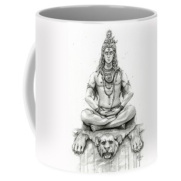 Cangkir Kopi Potret Shiva Shiva Portrait Coffee Mug
