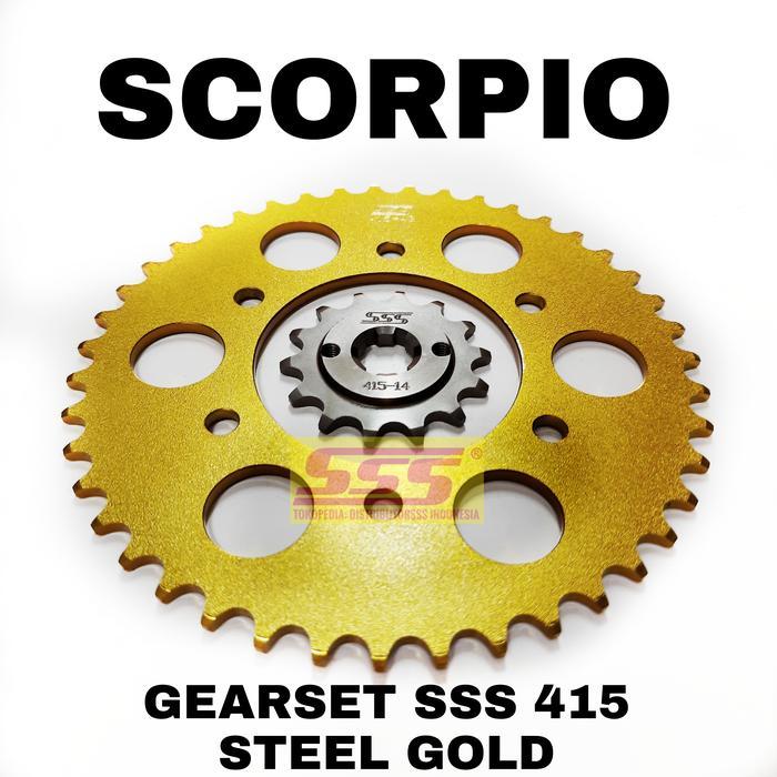 Girset Sss 415 Steel Gold Scorpio Rantai Sss Gold Hsb Hsbt Ro / Regina Oro Gp4