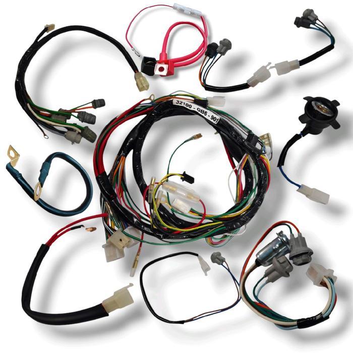 Fullset Kabel Body Set Piting Lampu Astrea Grand Set 9 Item Kabel Body+Kabel Aki Positif+Kabel Aki