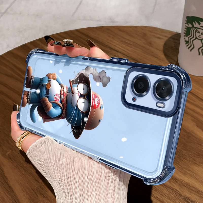 Casing Hp untuk OPPO A36 A76 A96 Case Casing Merokok Anime pola Cesing HP Kesing empat Anti Drop sud