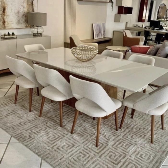 MEJA MAKAN MARMER 8 KURSI ESTETICO HIGGIS HOME STYLE