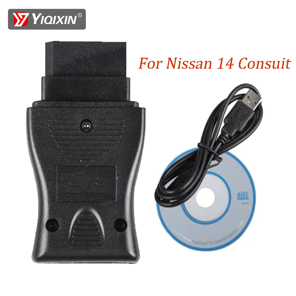 Car Diagnostic 14 Pin For Nissan Consult Interface 14Pin USB OBD Fault Code Cable Tool For Consult