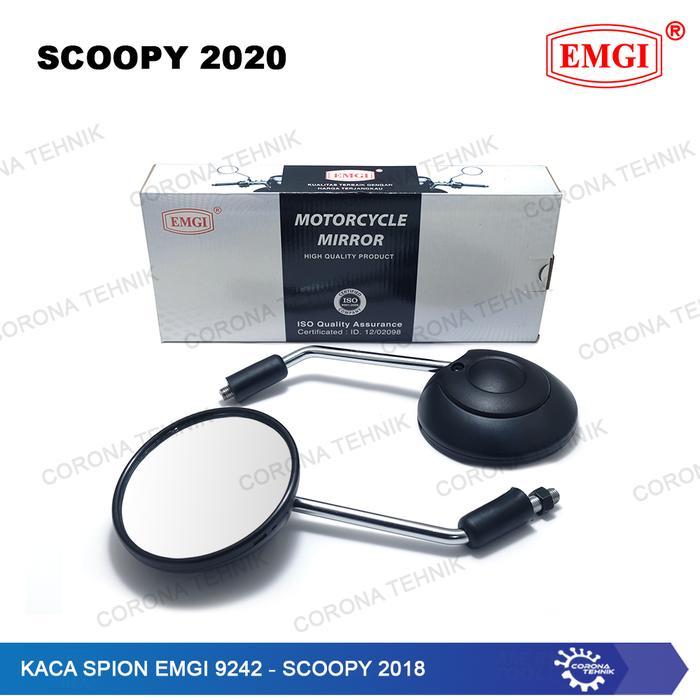 Spion Motor EMGI 9242 Original Honda Scoopy 2018 Hitam Kaca Cembung