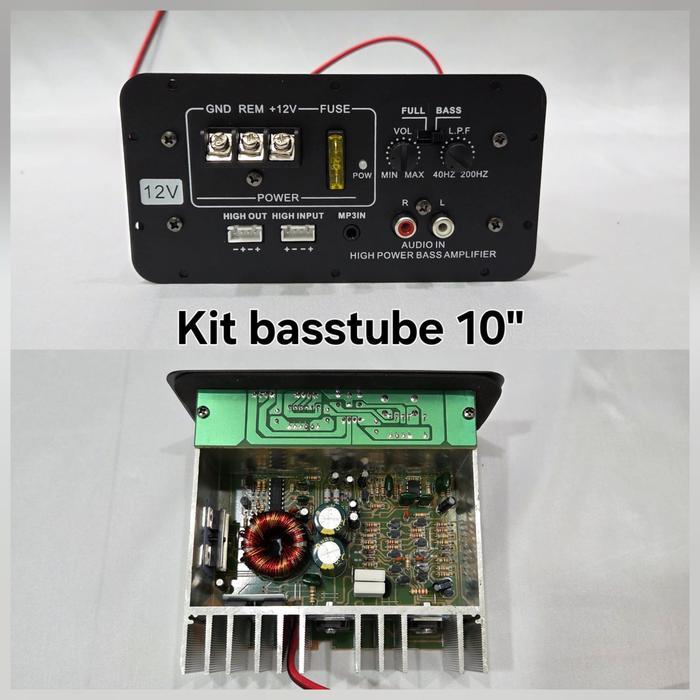 Power Kit Basstube 10In 350Watt Dc 12Vol Bass Gler Mesin Kit Basstube 10 Inch 350 Watt Tenaga Ajib