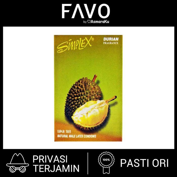 Xoticxquisite Kondom Simplex Fragrance Durian Isi 12 Pcs - Kondom Rasa Durian