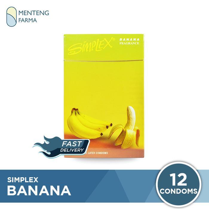 Xoticxquisite Kondom Simplex Banana - Isi 12