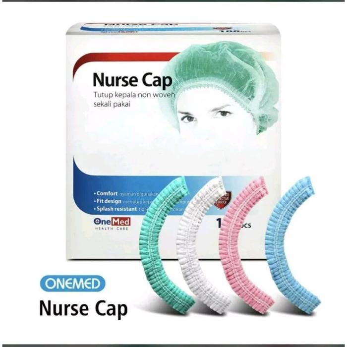 Nurse Cap Isi 100 Pcs biru shower Hijau Pink