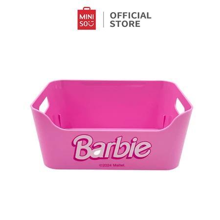 Miniso X Barbie Pink Collection Keranjang Lipat Serbaguna Storage Box Multifungsi Double-Tier/3-Tier