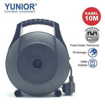 Yunior Ly-110Sk Kabel Roll Box Welto 4 Lubang + Saklar 10M Ly-110 Sk