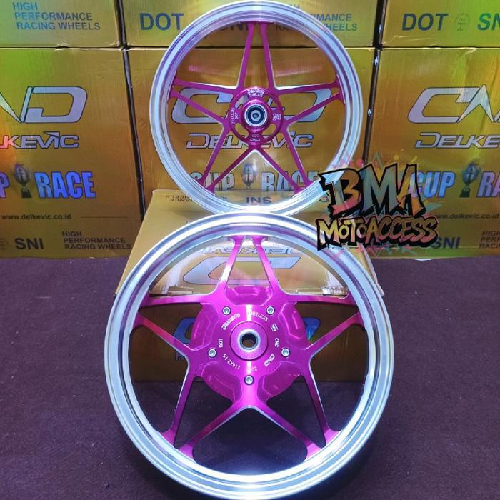 VELG DND DELKEVIC X1 CHROME LIST 1.8514 & 2.1514 - MIO SPORTY / MIO J / FINO 115 / XRIDE 115 / SOUL