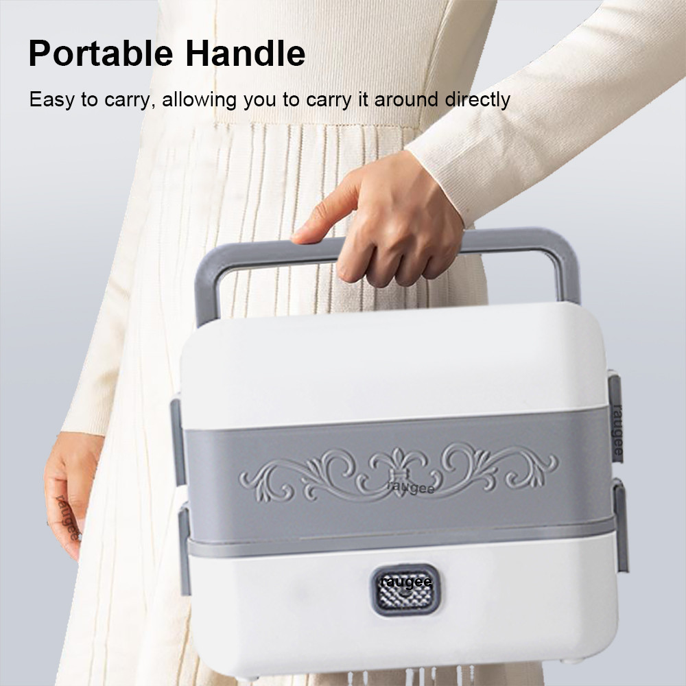 Electric Lunch Box Portable Food Warmer Box for Outdoor Picnic Work Car Food Heating Warmer