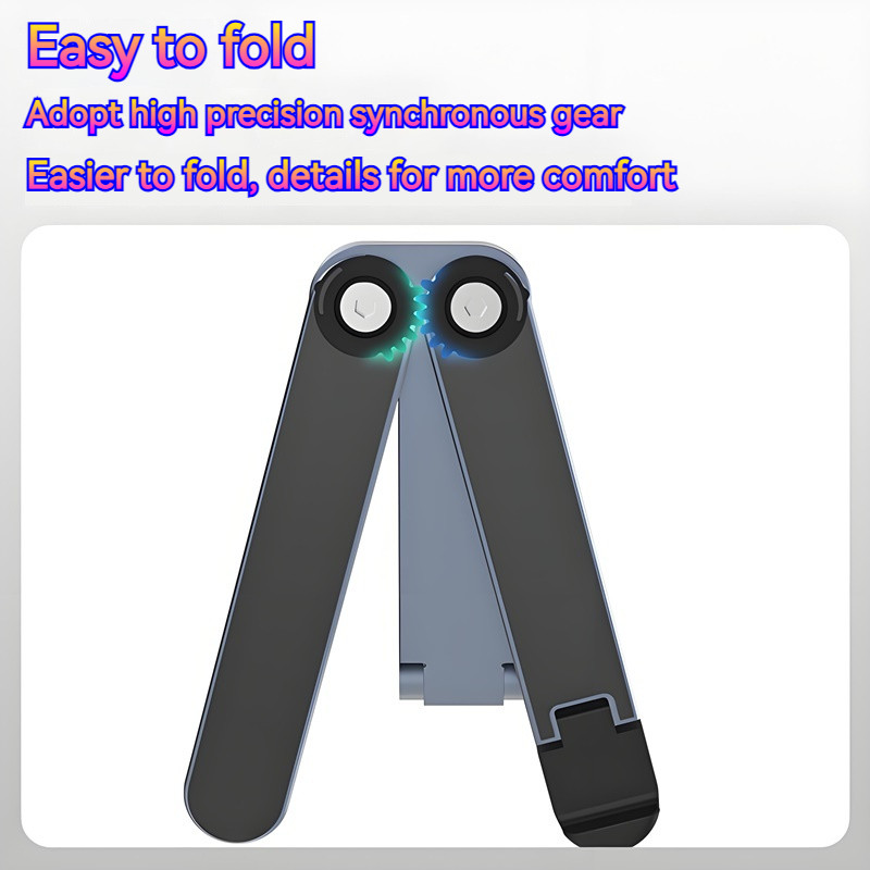 Metal Mini Foldable Laptop Stand Adjustable Angle Portable Notebook Holder for 10-17 Inch Laptops