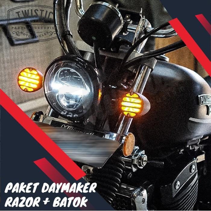 Paket Lampu Daymaker 5.75 Razor Batok Benelli Patagonian Eagle 250