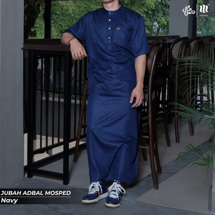 Jubah Adbal Dewasa Motif Emboss By Mosped