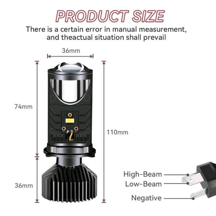 Laris Lampu Projector Mini Hi Low 60Watt Motor Mobil Lampu Tembak Projector Motor Mobil Hi Low