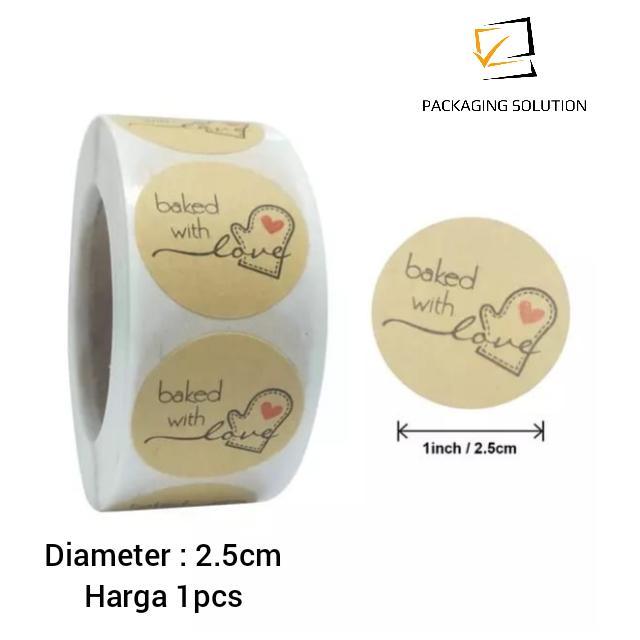 (SG2)20pcs Sticker Segel/Sticker Thank You/Sticker Bake With Love