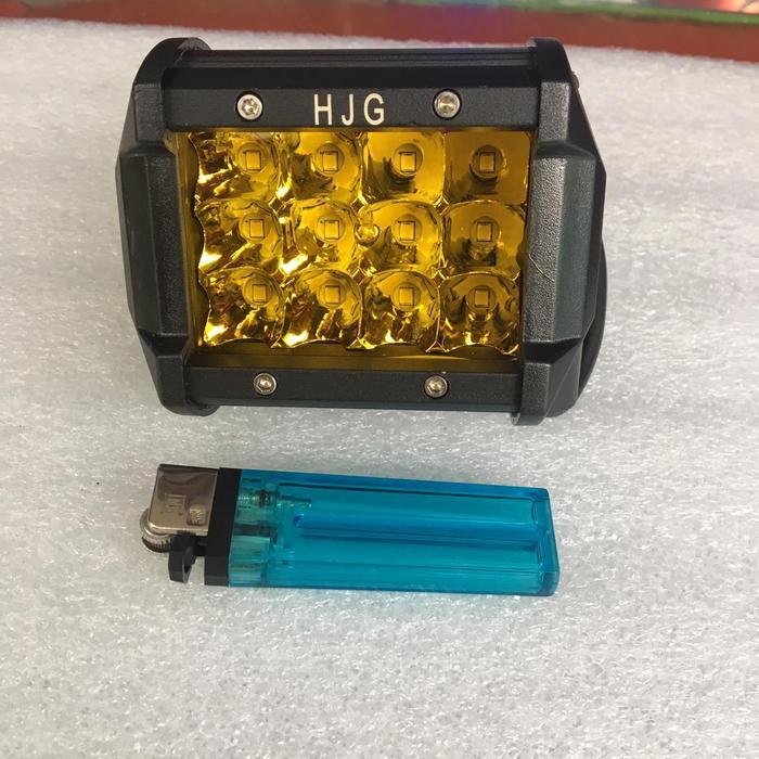 Lampu Tembak LED Motor Mobil 12 Led Kuning READY