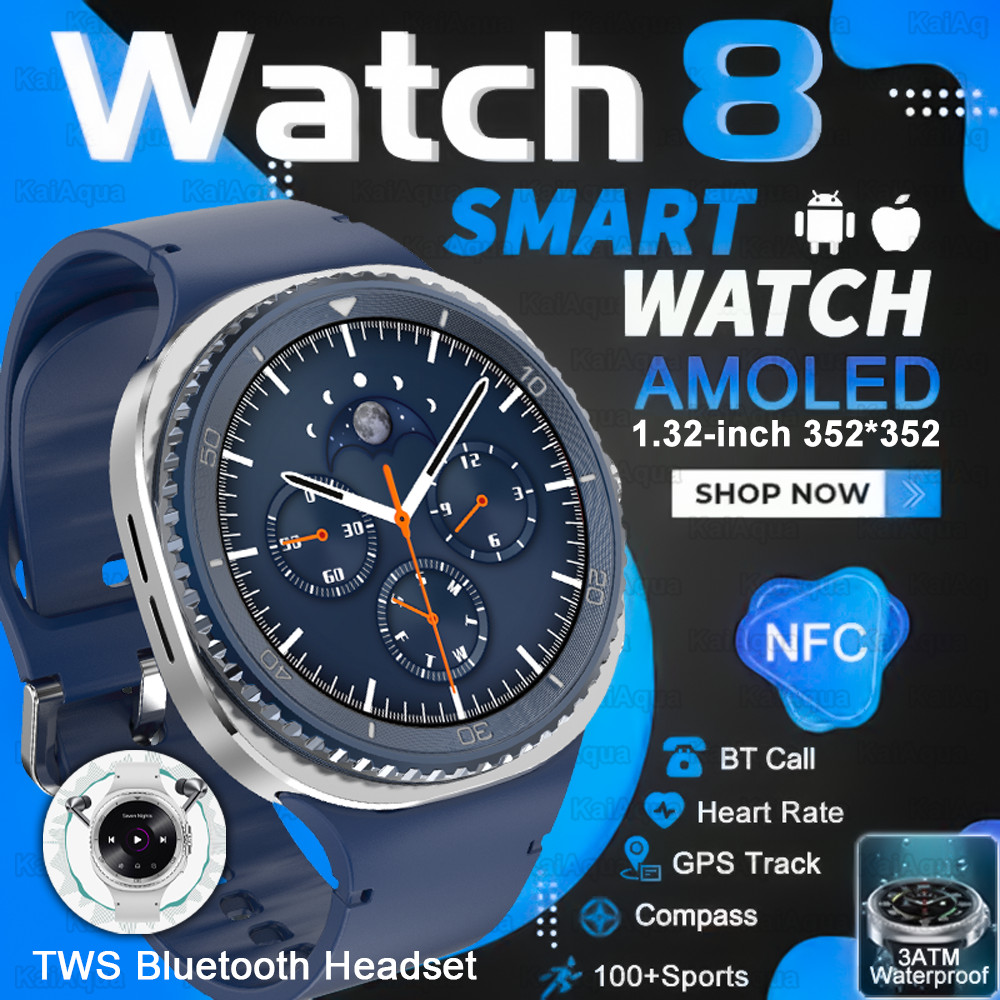 Jam Pintar DT Watch 8 Ultra dengan GPS dan NFC untuk Olahraga