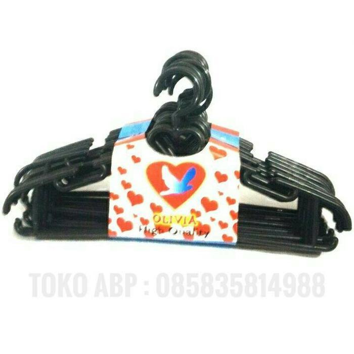 [] Gantungan Baju Plastik 12 pcs
