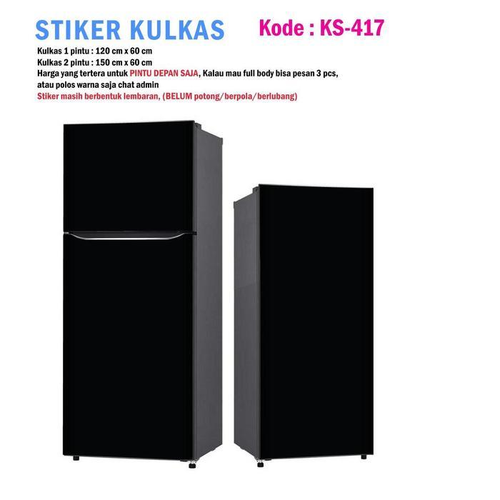 FARISHA SHOP Stiker Kulkas 1 Pintu dan Sticker Kulkas 2 pintu Warna Polos