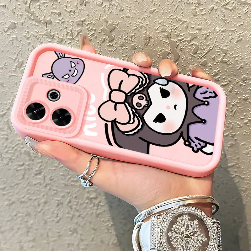 Casing Hp untuk Xiaomi Redmi 13 4G 13 5G 13C POCO M6 4G POCO M6 Plus 5G POCO C65 Case Bow Doll pink 