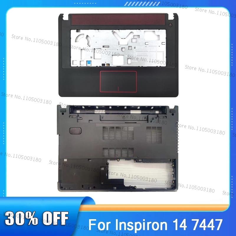 For Dell Inspiron 14 7447 Laptop LCD Back Cover/Palm Rest/Bottom Case/Hinges Replacement
