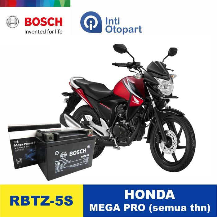 Accu Aki Motor Honda Mega Pro Original Bosch