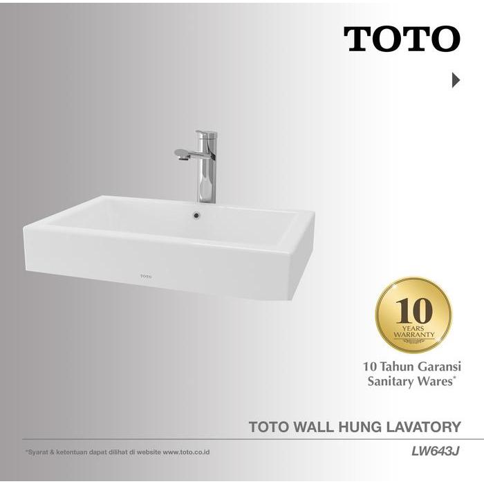TOTO Wastafel LW643J Wastafel - Wastafel Cuci Tangan - Lavatory