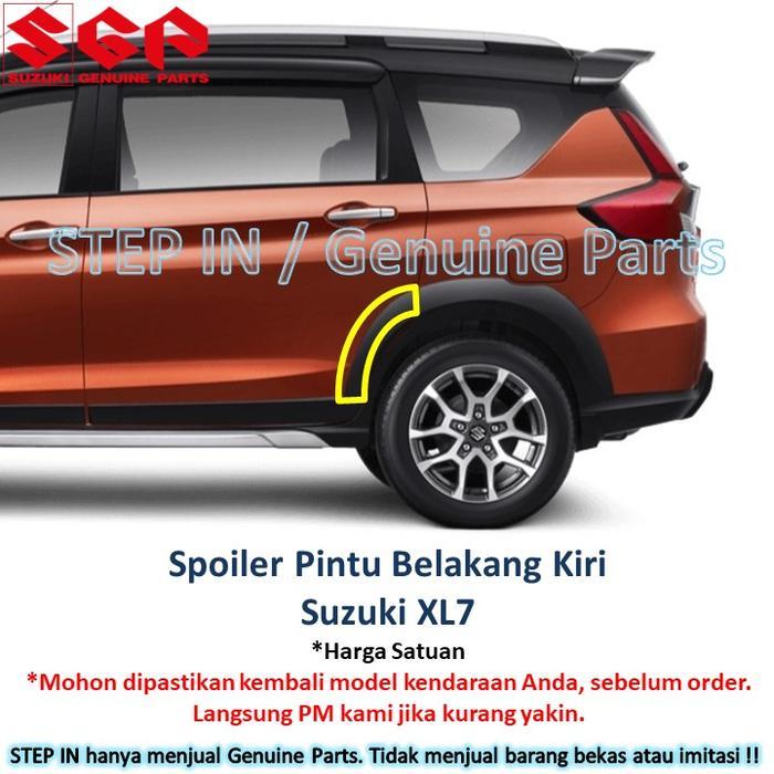Spoiler Garnish Pintu Belakang Suzuki Xl7 Xl-7 Molding Hitam List Sgp Moulding Lis Lengkung Celurit