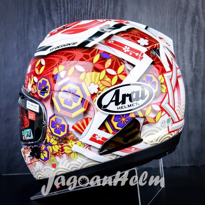 ARAI HELM RX-7X NAKAGAMI GP3 WHITE RED ARAI FULLFACE Helmet Motorcycle