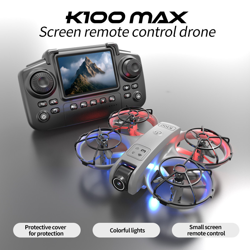 RC Foldable 4K HD Camera K100 Mini Max Dron Optical Flow Positioning RC Quadcopter Professional