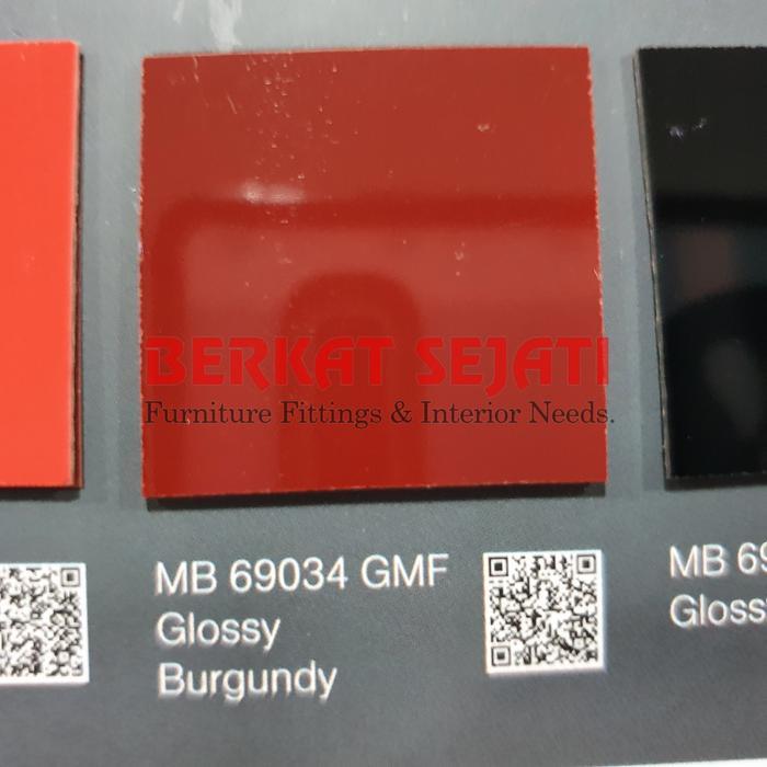 AICA HPL AICA MB 69034 GMF - GLOSSY BURGUNDY RED MERAH - SOLID GLOSS .