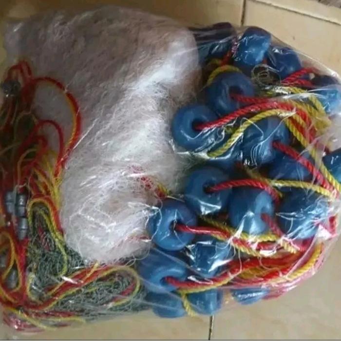 jaring udang 3 lapis nilon siap pakai murah