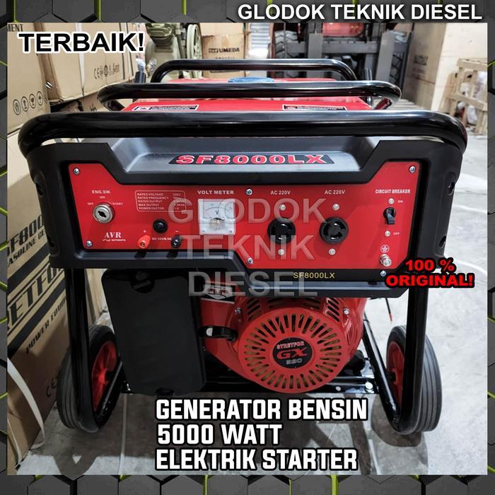 GENSET BENSIN 5000 WATT / GENERATOR LISTRIK KUALITAS TERBAIK